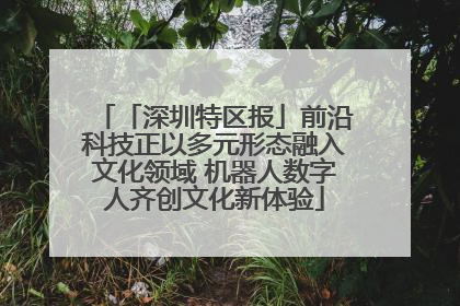 「深圳特区报」前沿科技正以多元形态融入文化领域 机器人数字人齐创文化新体验