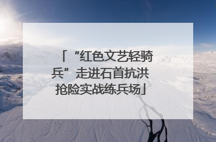 “红色文艺轻骑兵”走进石首抗洪抢险实战练兵场