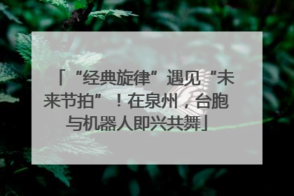 “经典旋律”遇见“未来节拍”！在泉州，台胞与机器人即兴共舞