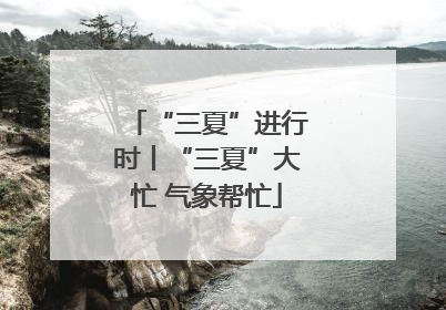 “三夏”进行时丨“三夏”大忙 气象帮忙