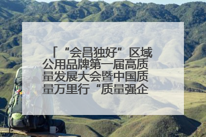 “会昌独好”区域公用品牌第一届高质量发展大会暨中国质量万里行“质量强企•质品行动”进会昌启动仪式成功举办