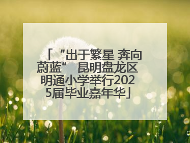 “出于繁星 奔向蔚蓝” 昆明盘龙区明通小学举行2025届毕业嘉年华