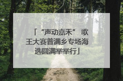 “声动嘉禾” 歌王大赛普满乡专场海选圆满举举行