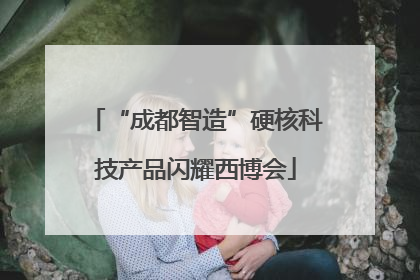 “成都智造”硬核科技产品闪耀西博会