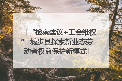 “检察建议+工会维权” 城步县探索新业态劳动者权益保护新模式