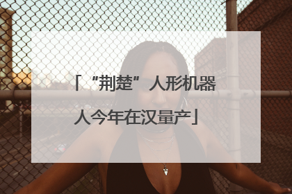 “荆楚”人形机器人今年在汉量产