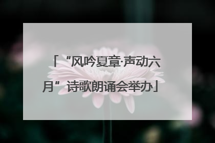 “风吟夏章·声动六月”诗歌朗诵会举办