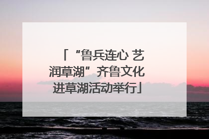 “鲁兵连心 艺润草湖”齐鲁文化进草湖活动举行