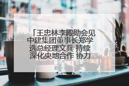王忠林李殿勋会见中建集团董事长郑学选总经理文兵 持续深化央地合作 协力推动支点建设