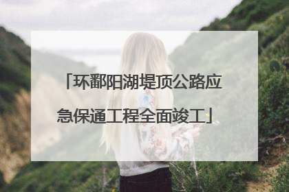 环鄱阳湖堤顶公路应急保通工程全面竣工