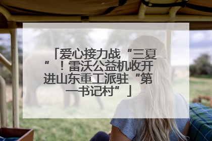 爱心接力战“三夏”！雷沃公益机收开进山东重工派驻“第一书记村”