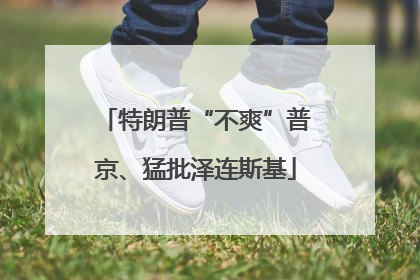 特朗普“不爽”普京、猛批泽连斯基