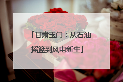 甘肃玉门：从石油摇篮到风电新生