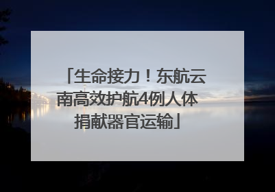 生命接力！东航云南高效护航4例人体捐献器官运输