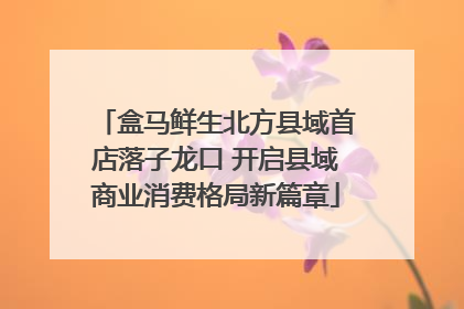 盒马鲜生北方县域首店落子龙口 开启县域商业消费格局新篇章