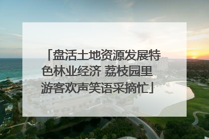 盘活土地资源发展特色林业经济 荔枝园里游客欢声笑语采摘忙