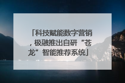 科技赋能数字营销，极融推出自研“苍龙”智能推荐系统
