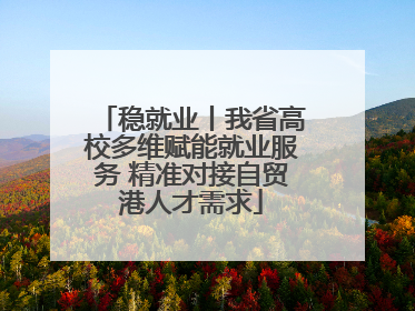 稳就业丨我省高校多维赋能就业服务 精准对接自贸港人才需求
