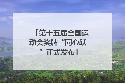 第十五届全国运动会奖牌“同心跃”正式发布
