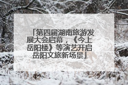 第四届湖南旅游发展大会启幕，《今上岳阳楼》等演艺开启岳阳文旅新场景