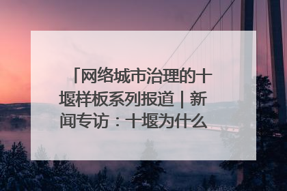 网络城市治理的十堰样板系列报道｜新闻专访：十堰为什么成为“黑马型”城市治理网络维度典型