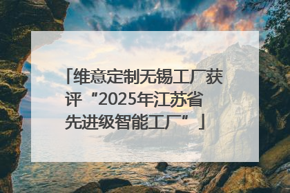 维意定制无锡工厂获评“2025年江苏省先进级智能工厂”