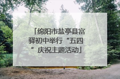 绵阳市盐亭县富驿初中举行“五四”庆祝主题活动