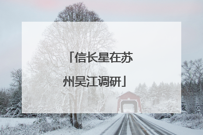 信长星在苏州吴江调研