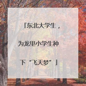 东北大学生，为龙里小学生种下“飞天梦”
