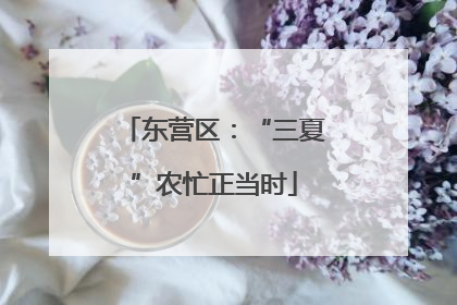东营区：“三夏”农忙正当时