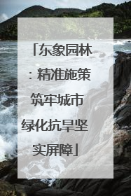 东象园林：精准施策 筑牢城市绿化抗旱坚实屏障