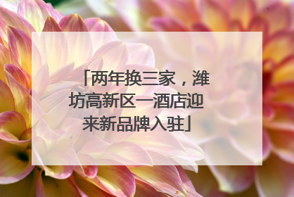 两年换三家，潍坊高新区一酒店迎来新品牌入驻