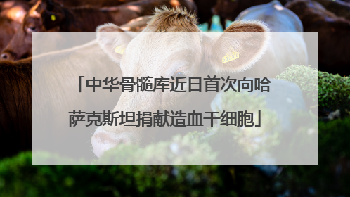 中华骨髓库近日首次向哈萨克斯坦捐献造血干细胞