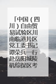 中国（四川）自由贸易试验区川南临港片区党工委书记谭荣兵一行赴岳阳城陵矶综保区考察