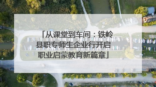 从课堂到车间：铁岭县职专师生企业行开启职业启蒙教育新篇章