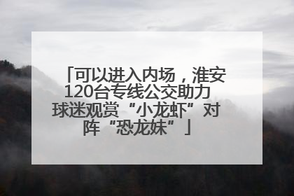可以进入内场，淮安120台专线公交助力球迷观赏“小龙虾”对阵“恐龙妹”