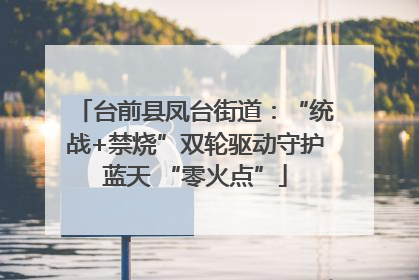 台前县凤台街道：“统战+禁烧”双轮驱动守护蓝天 “零火点”