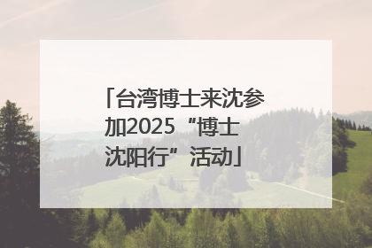 台湾博士来沈参加2025“博士沈阳行”活动