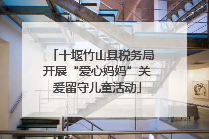 十堰竹山县税务局开展“爱心妈妈”关爱留守儿童活动