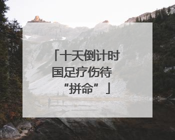 十天倒计时 国足疗伤待“拼命”