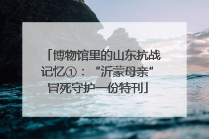博物馆里的山东抗战记忆①：“沂蒙母亲”冒死守护一份特刊
