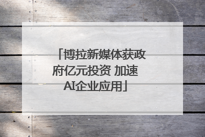 博拉新媒体获政府亿元投资 加速AI企业应用