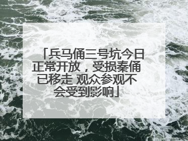 兵马俑三号坑今日正常开放，受损秦俑已移走 观众参观不会受到影响