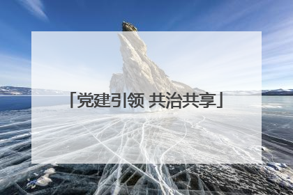 党建引领 共治共享