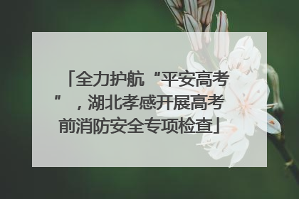 全力护航“平安高考”，湖北孝感开展高考前消防安全专项检查