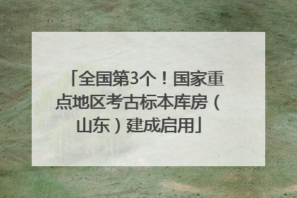 全国第3个！国家重点地区考古标本库房（山东）建成启用