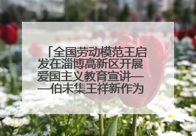 全国劳动模范王启发在淄博高新区开展爱国主义教育宣讲——伯未集王祥新作为青年企业家代表作主题演讲