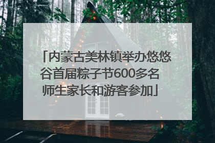 内蒙古美林镇举办悠悠谷首届粽子节600多名师生家长和游客参加
