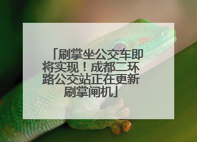 刷掌坐公交车即将实现！成都二环路公交站正在更新刷掌闸机