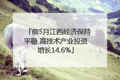 前5月江西经济保持平稳 高技术产业投资增长14.6%